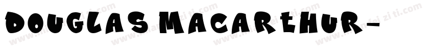 Douglas MacArthur字体转换